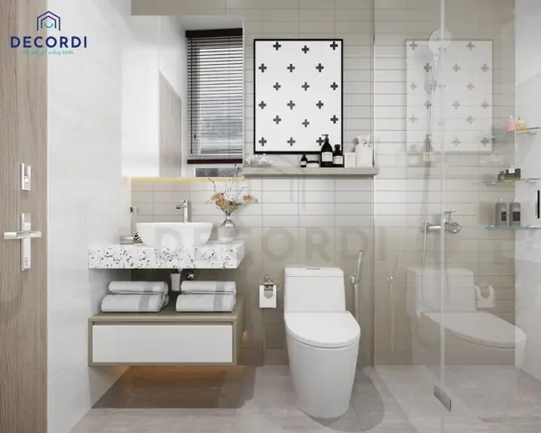 Mẫu 1: Nội thất chung cư 65m2 2 phòng ngủ hiện đại