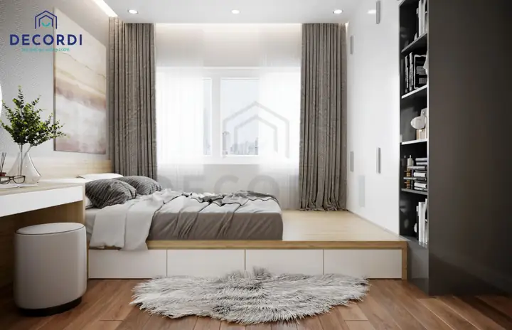 Mẫu 2: Thiết kế nội thất căn hộ 65m2 phong cách sang trọng