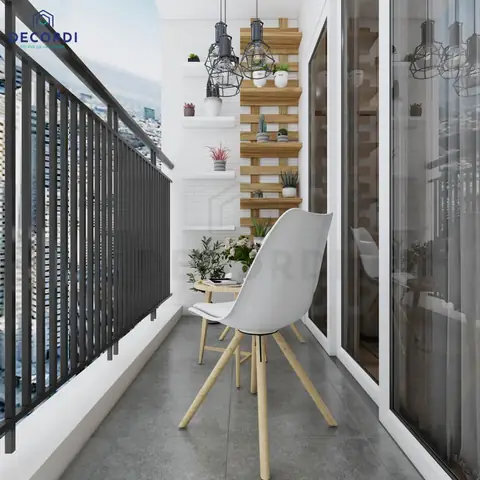 Mẫu 4: Thiết kế nội thất căn hộ 65m2 2 phòng ngủ tiện nghi với tông màu tươi sáng