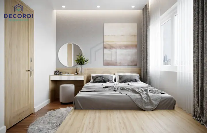 Mẫu 2: Thiết kế nội thất căn hộ 65m2 phong cách sang trọng