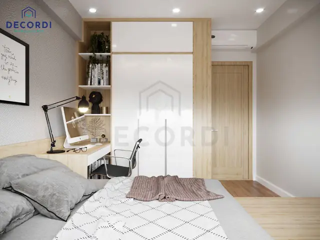 Mẫu 2: Thiết kế nội thất căn hộ 65m2 phong cách sang trọng