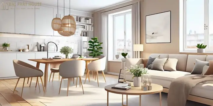 thiết kế nội thất chung cư 1 phòng ngủ