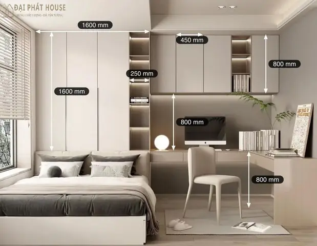 thiết kế nội thất chung cư 1 phòng ngủ