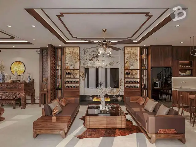 Nội thất nhà cấp 4 2 phòng ngủ