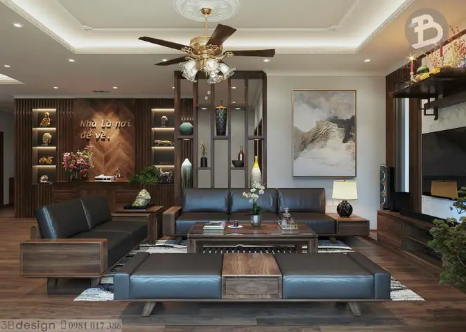 Nội thất nhà cấp 4 3 phòng ngủ