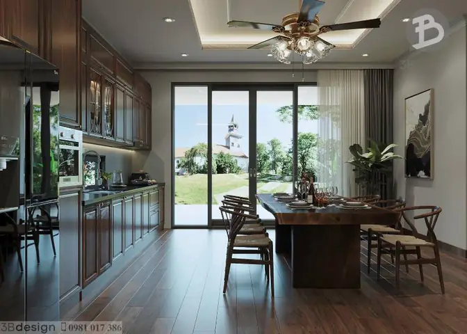 Mẫu thiết kế nội thất nhà cấp 4 3 phòng ngủ mái nhật