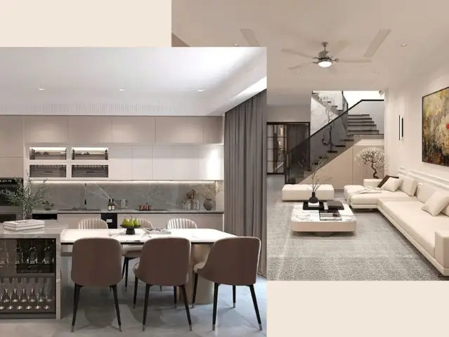 Thiết kế nội thất nhà 5x20m