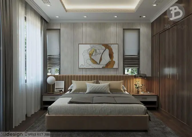 Mẫu thiết kế nội thất nhà cấp 4 3 phòng ngủ mái nhật