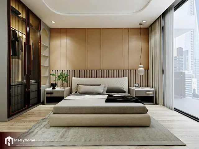 1.1 Thiết kế nội thất chung cư 2 phòng ngủ phong cách hiện đại