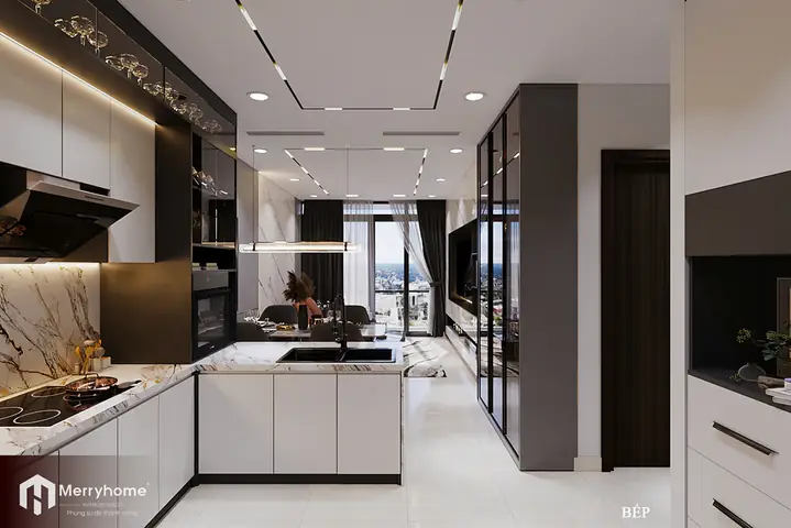 2.1 Trang trí phòng khách chung cư 2 phòng ngủ
