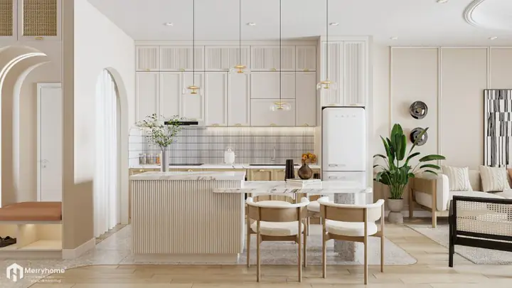 1.3 mẫu nội thất căn hộ 2 phòng ngủ phong cách Japandi