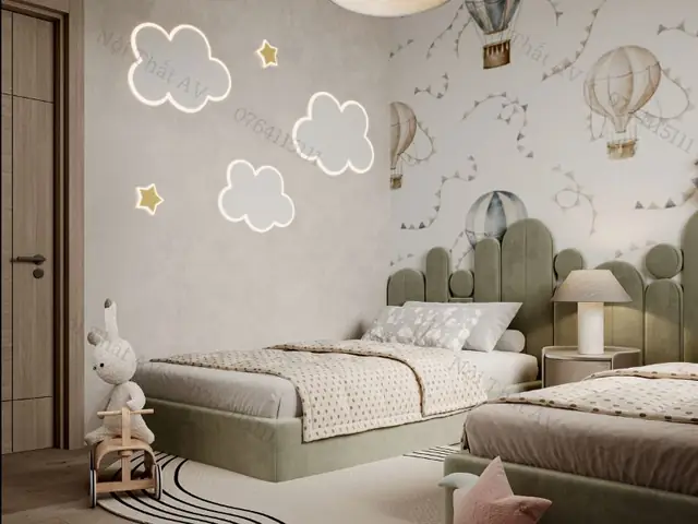 thiết kế phòng ngủ 10m2 cho 2 bé thiết kế phòng ngủ 10m2 cho 2 bé