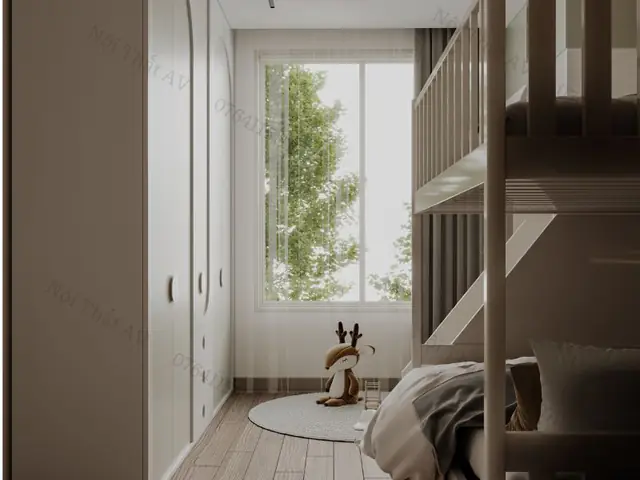 thiết kế phòng ngủ 10m2 cho 2 bé thiết kế phòng ngủ 10m2 cho 2 bé