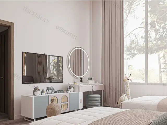 thiết kế phòng ngủ 10m2 cho 2 bé thiết kế phòng ngủ 10m2 cho 2 bé
