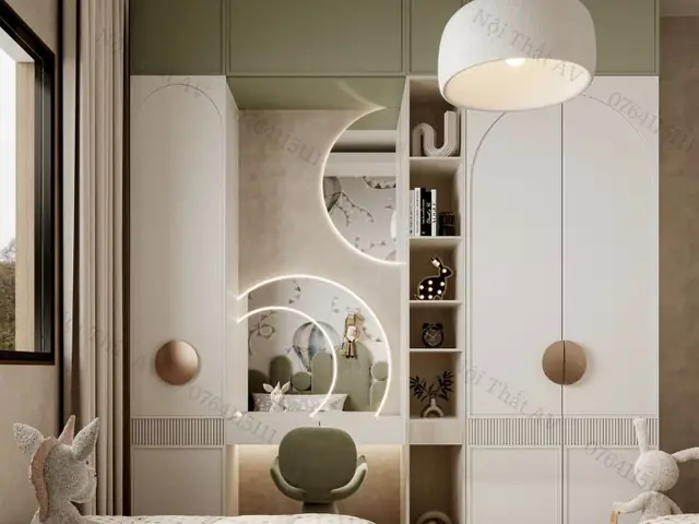 thiết kế phòng ngủ 10m2 cho 2 bé thiết kế phòng ngủ 10m2 cho 2 bé