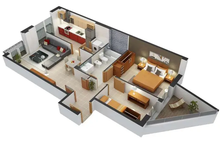 Diện tích nhà vệ sinh