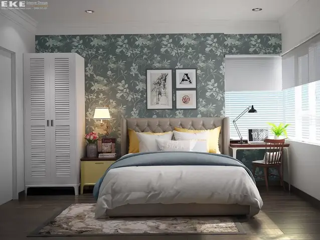 thiết kế phòng ngủ 21m2