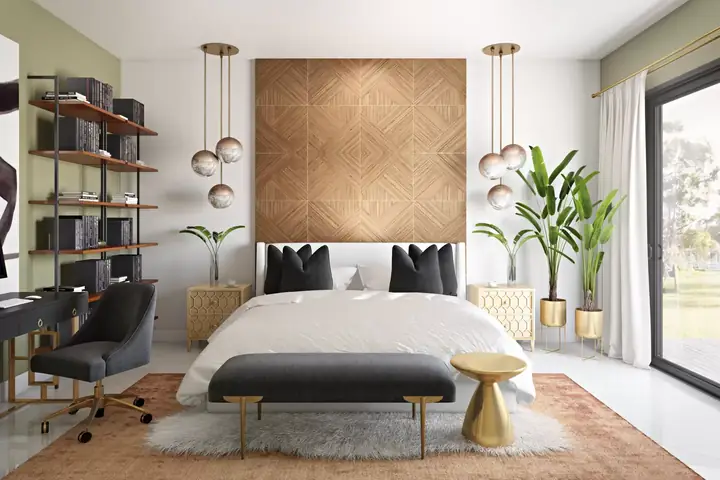 thiết kế phòng ngủ 21m2