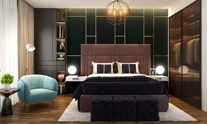 thiết kế phòng ngủ 21m2