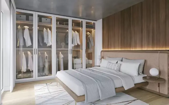 thiết kế phòng ngủ 21m2