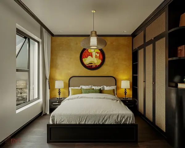 thiết kế phòng ngủ 21m2