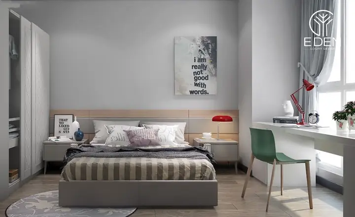 Phong cách Vintage thơ mộng cho phòng ngủ 25m2