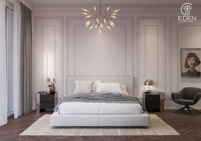 Phong cách tân cổ điển cho phòng ngủ 25m2