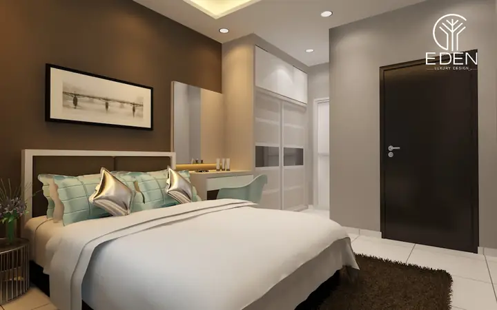 Mẫu thiết kế phòng ngủ 25m2 đẹp sử dụng nội thất thông minh
