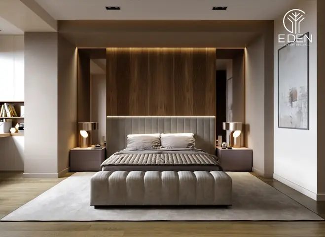 Ưu tiên nội thất sang chảnh trong thiết kế phòng ngủ 25m2