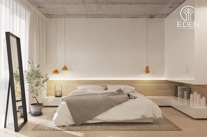 Phong cách đơn giản trong thiết kế phòng 25m2 đẹp