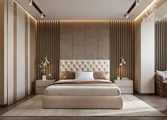 Ưu tiên nội thất sang chảnh trong thiết kế phòng ngủ 25m2