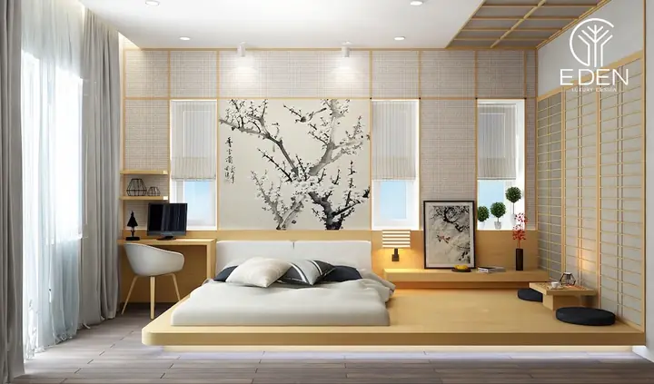 Phong cách Nhật Bản trong thiết kế phòng ngủ 25m2