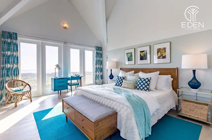 Thiết kế phòng ngủ 25m2 ở resort gần bờ biển