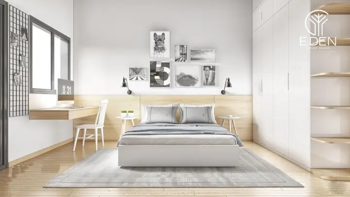 Phong cách yên bình trong thiết kế phòng ngủ 25m2