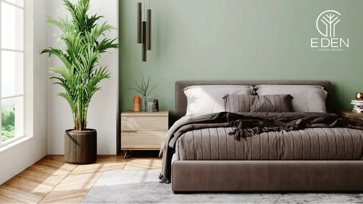 Mẫu thiết kế phòng ngủ 25m2 đẹp gần gũi với thiên nhiên