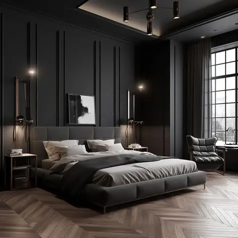 Mẫu thiết kế phòng ngủ 28m2 phong cách Hiện đại Mẫu thiết kế phòng ngủ 28m2 phong cách Hiện đại