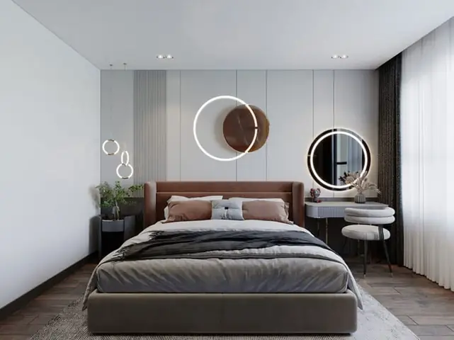 Thiết kế phòng ngủ khép kín 15m2 hiện đại