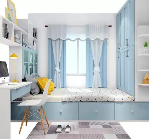 thiết kế phòng ngủ 9m2 cho vợ chồng