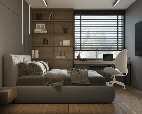 thiết kế phòng ngủ 9m2 cho vợ chồng