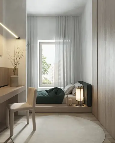 thiết kế phòng ngủ 9m2 cho vợ chồng