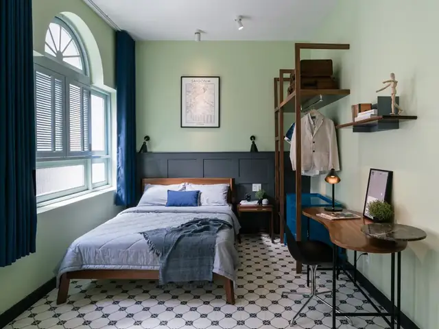 thiết kế phòng ngủ 9m2 cho vợ chồng