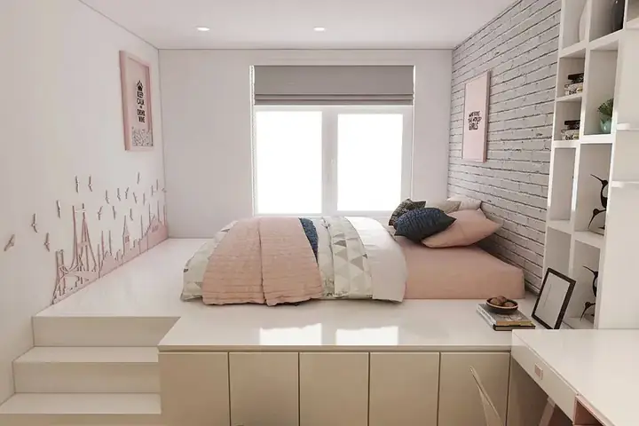 Mẫu nội thất phòng ngủ diện tích 5m2 siêu nhỏ