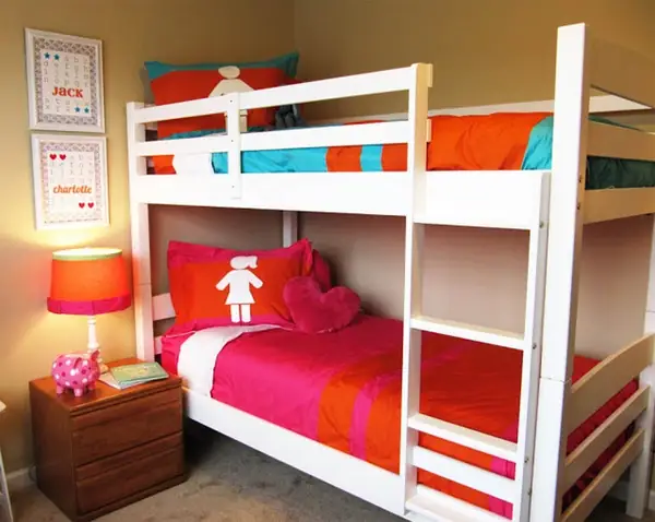 thiết kế phòng ngủ cho 4 người