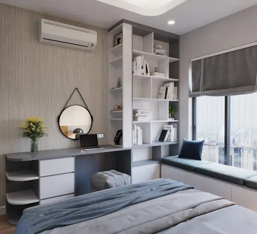 Hướng dẫn thiết kế phòng ngủ đơn giản 2018 tiện nghi