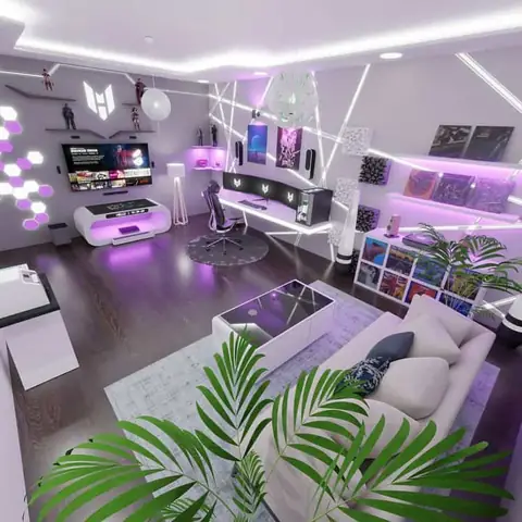Phòng ngủ gaming phong cách mở