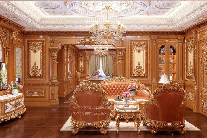 thiết kế phòng ngủ hoàng gia