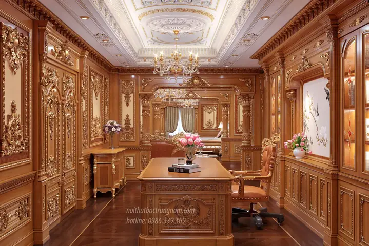 thiết kế phòng ngủ hoàng gia
