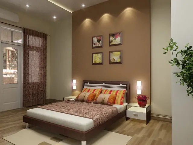 5. Thiết kế ánh sáng và màu sắc cho phòng ngủ dài hẹp