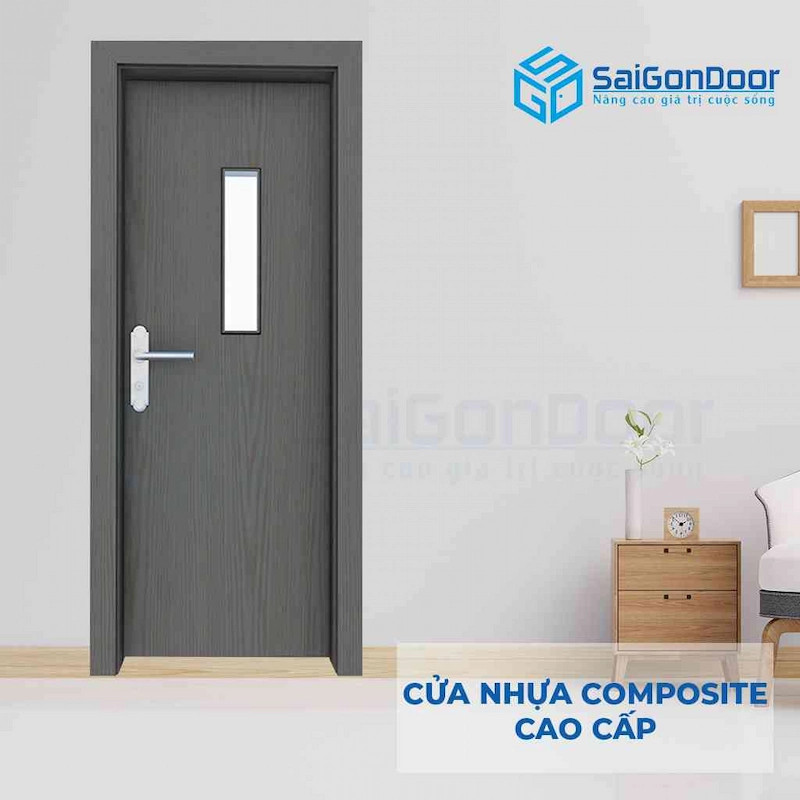 Tính thẩm mỹ cửa nhựa composite màu ghi