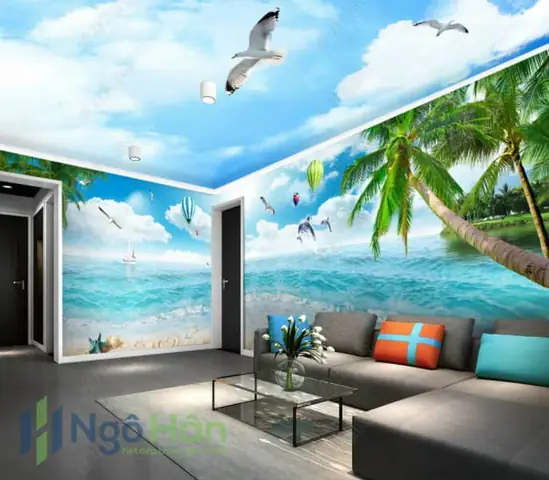Mua tranh dán trần nhà 3d đẹp, rẻ ở đâu?